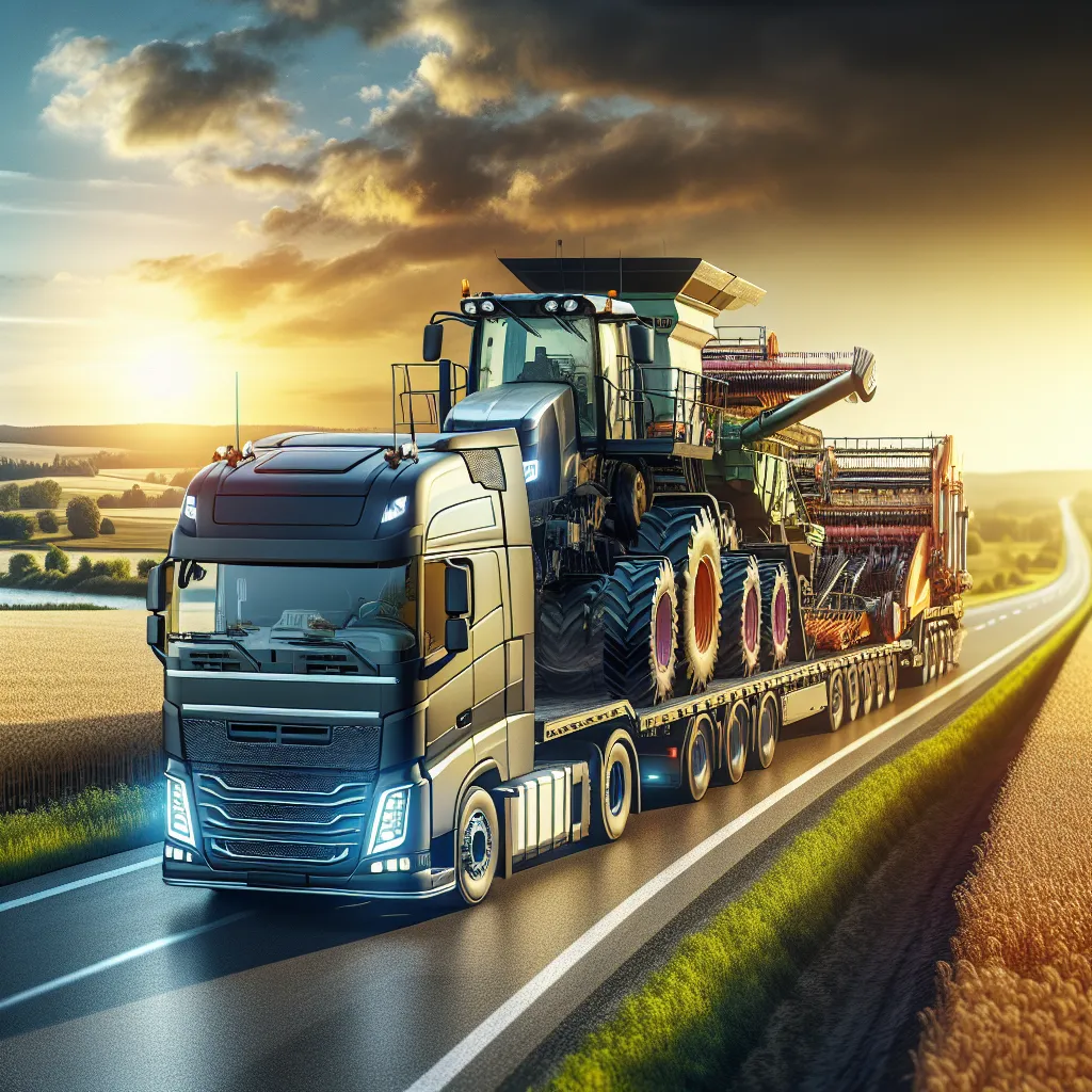 Profesjonalny transport maszyn rolniczych z Niemiec do Polski
